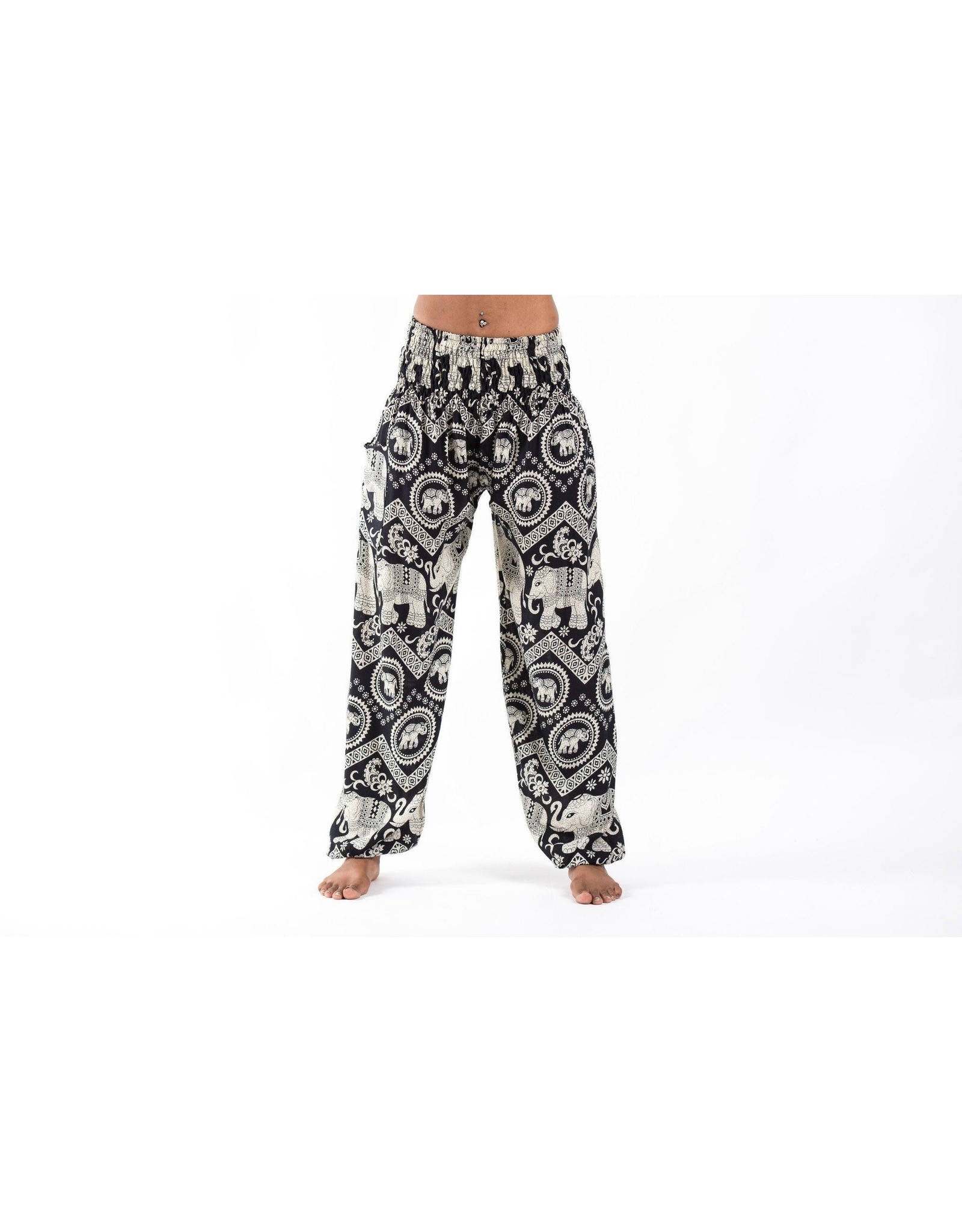 Trade roots Elephant Pants, Imperial Black, O/S, Thailand