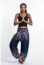 Trade roots Elephant Pants, Floral Blue