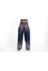 Trade roots Elephant Pants, Floral Blue
