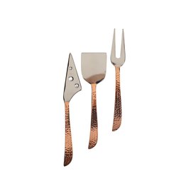 Trade roots Hammered Handle Cheese Servers Set, India