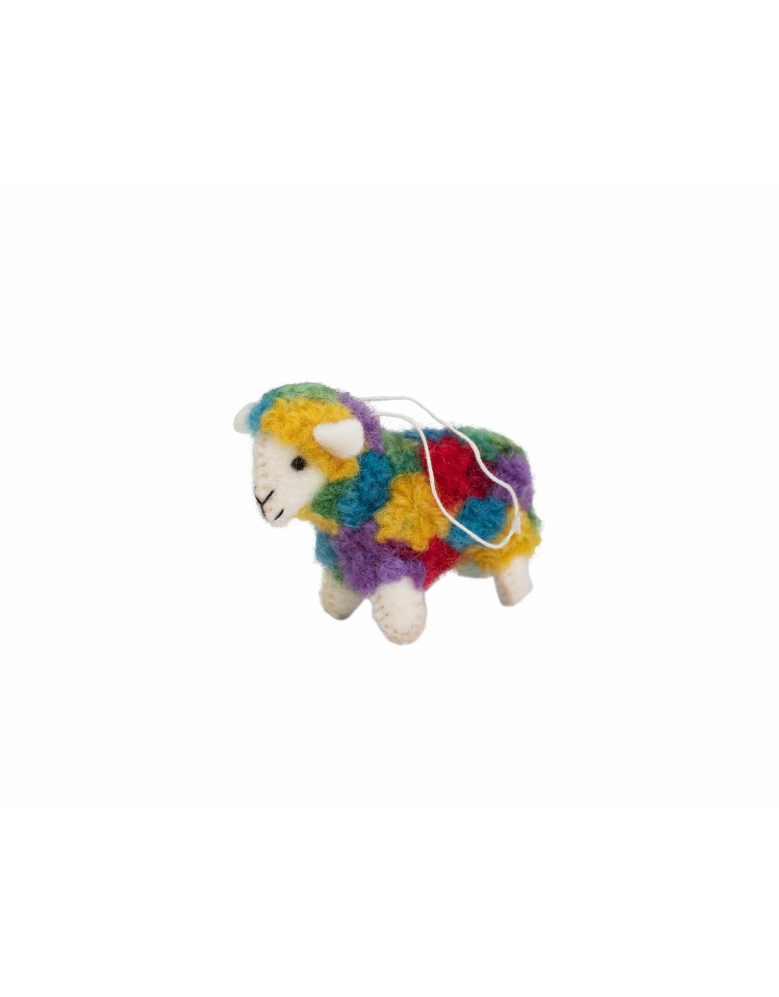 Trade roots Colorful Sheep Ornament, Nepal