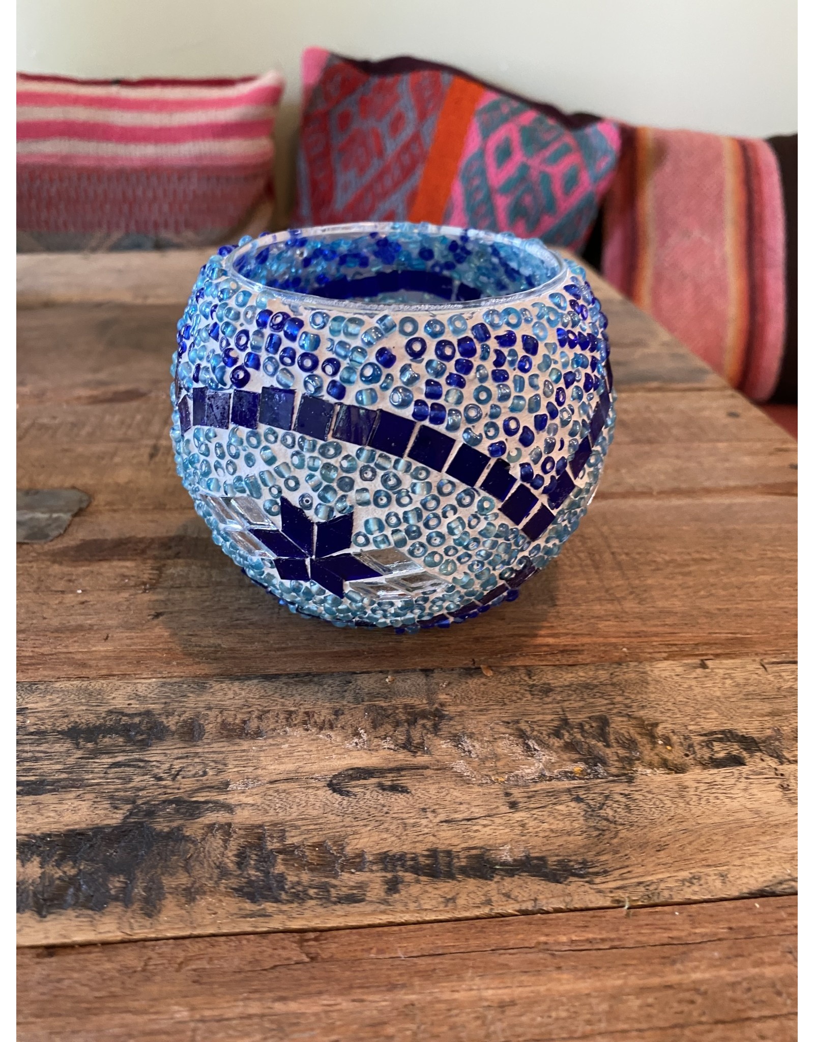 Trade roots 4" Mosaic Candle Holder, Turkey