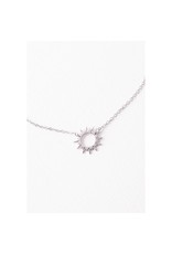 Trade roots Mallory Metal Sun Silver Necklace, Asia
