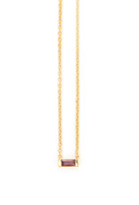 Trade roots Prism Brass Necklace, Garnet, India