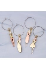 Trade roots Four Friends/Sisters Wine Charms