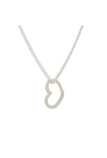 Dainty heart sterling necklace