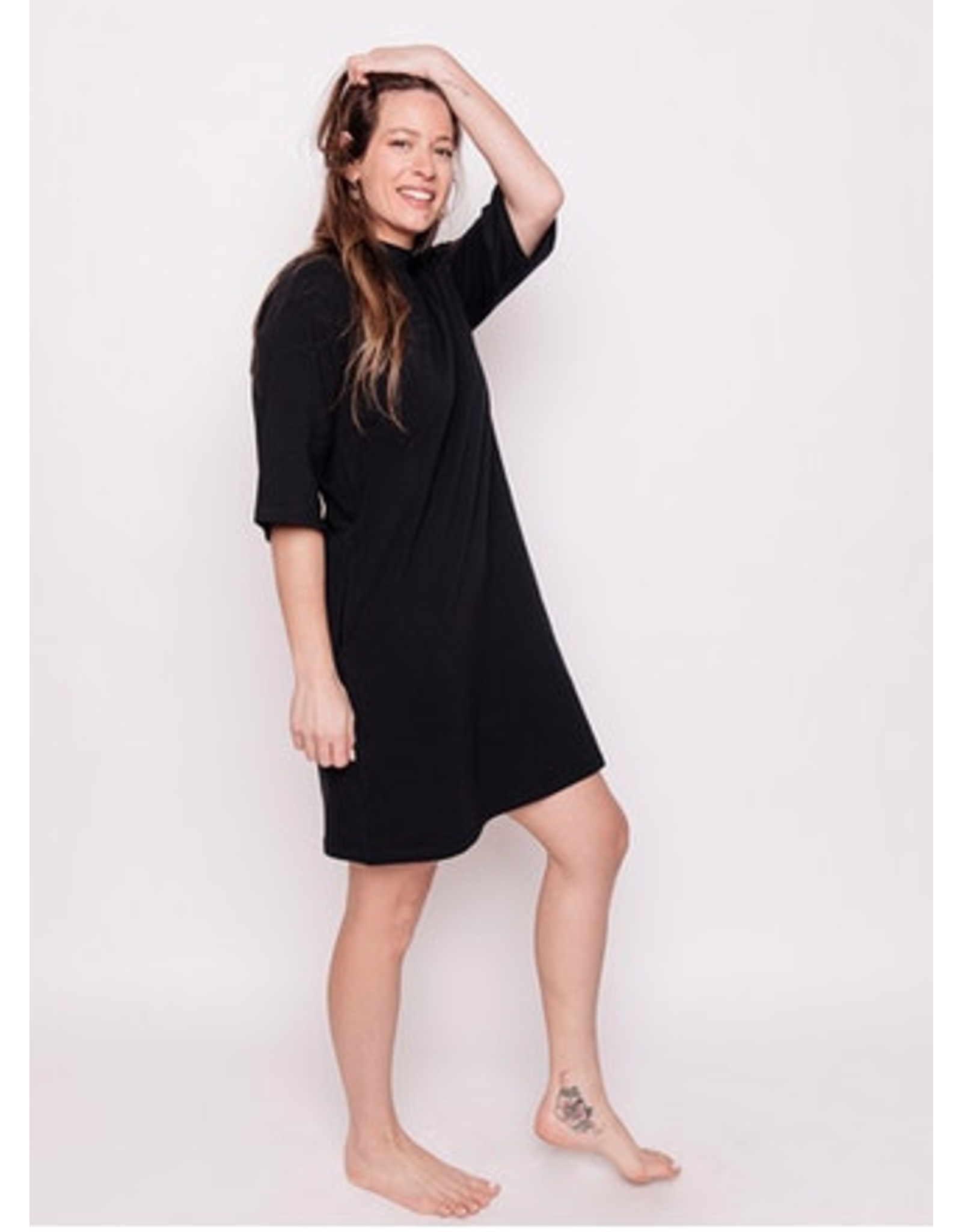 Eve Black, Cotton/Spandex Dres