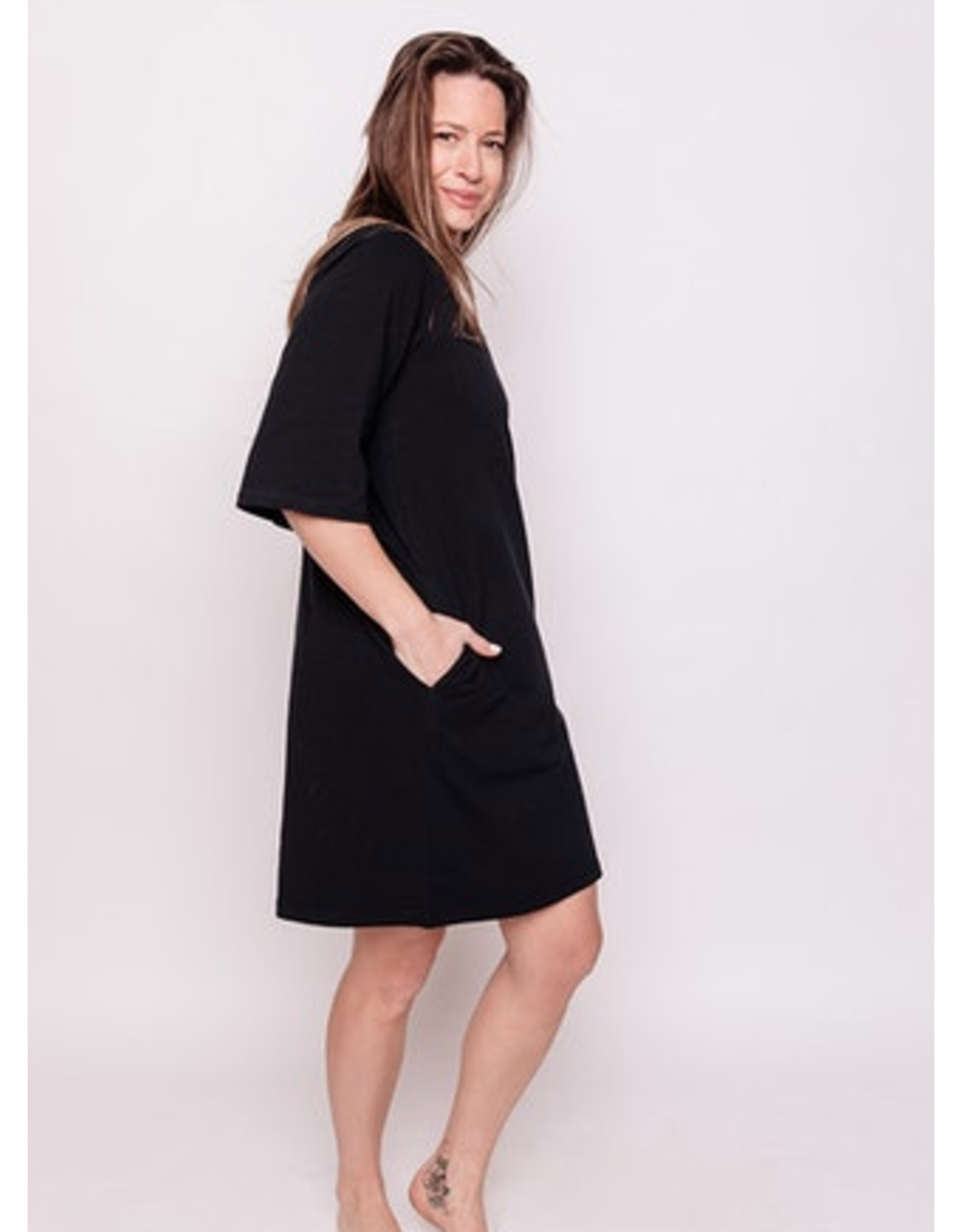 Trade roots Eve Black, Cotton/Spandex Dres