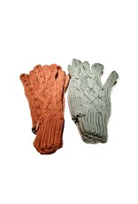 Trade roots Cable Glove, Pink, Alpaca Peru