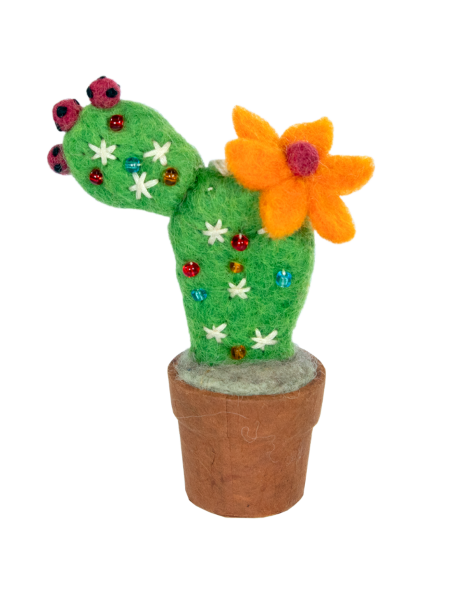 Trade roots Prickly Pear Cactus Ornament, Nepal