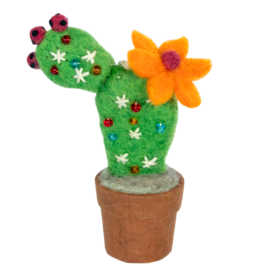 Trade roots Prickly Pear Cactus Ornament, Nepal