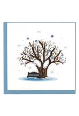 Trade roots Winter Tree Quilling Card