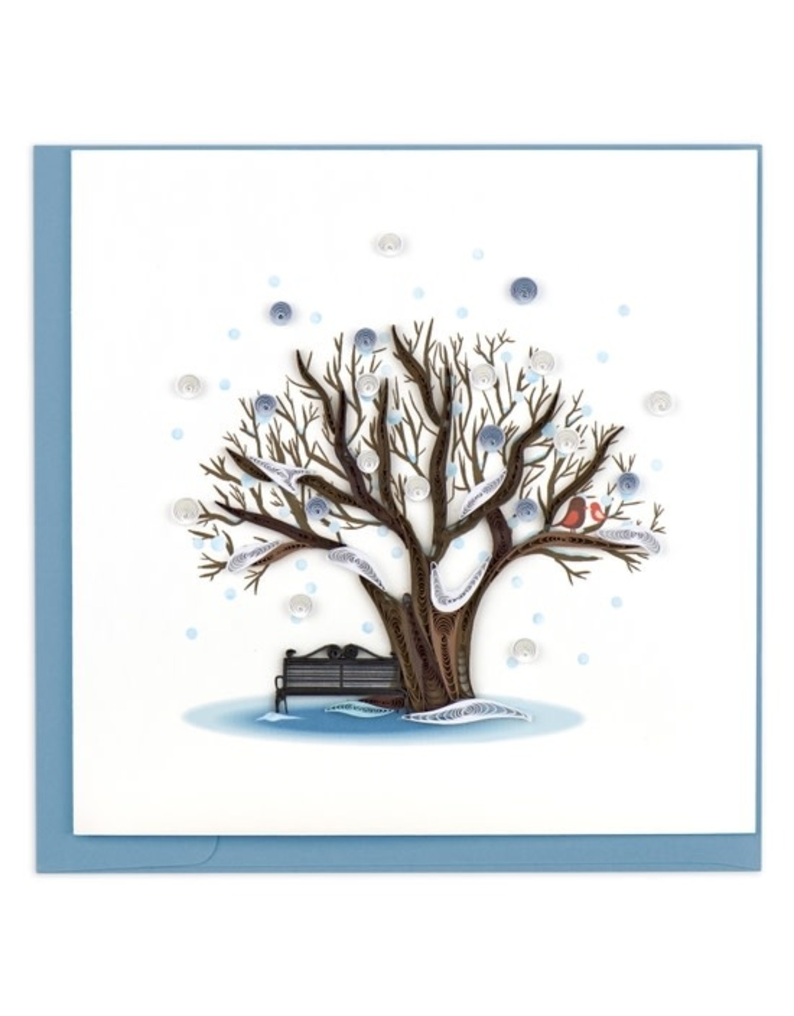 Trade roots Winter Tree Quilling Card