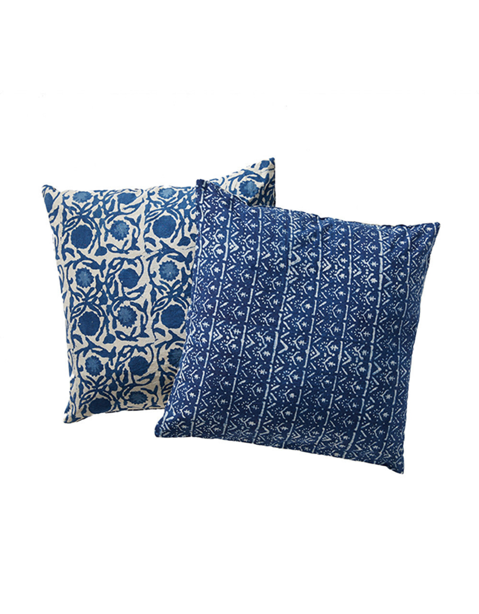 Trade roots Floral Dabu Cotton Square Pillow, India