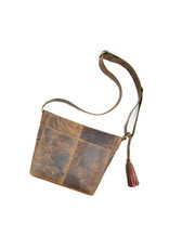 Rustic Leather Crossbody Bag, India