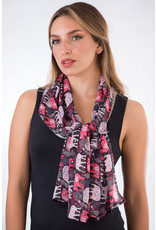 Trade roots Aloka Cupro Cotton Scarf, Elephants, India