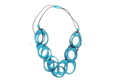 Repurposed (saris, glass, tagua, inner tubes, paper)