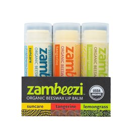 Trade roots Lip Balm, 3 VARIETY PACK Suncare, Tangerine, Lemongrass