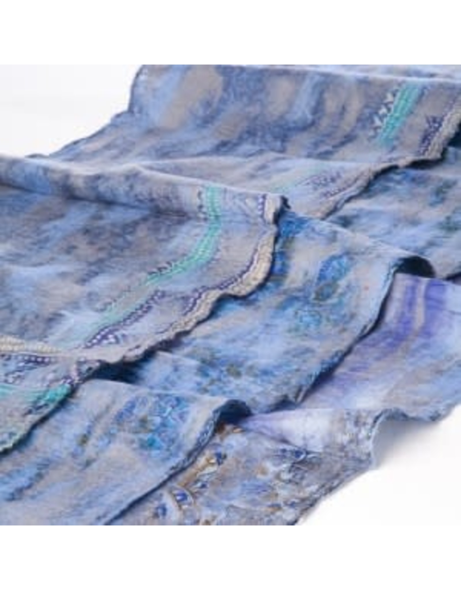 Vintage Felt Sari Scarves, Nepal