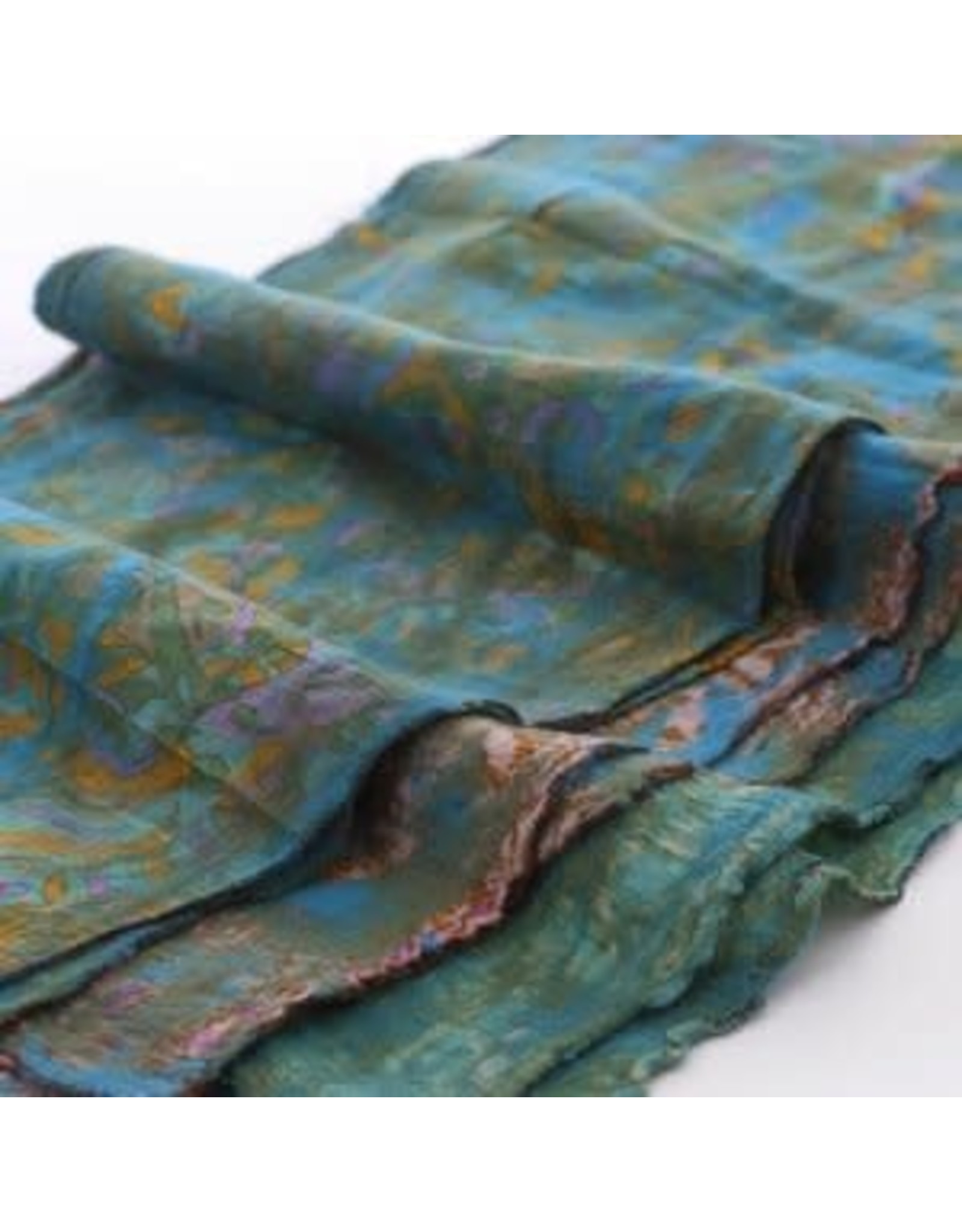 Vintage Felt Sari Scarves, Nepal