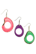 Trade roots Tagua Cadena Earrings, Ecuador