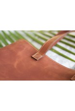 Trade roots Brown Leather Tote, Nicaragua