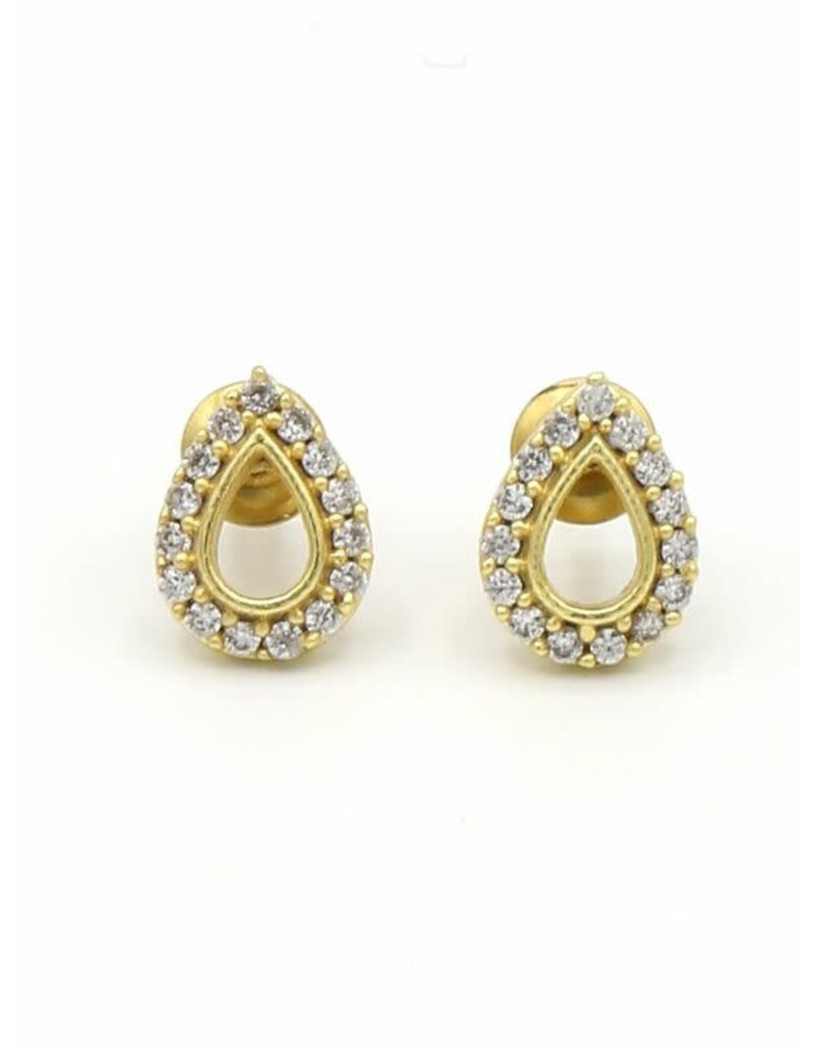 Trade roots Sparkle Teardrop Studs, India