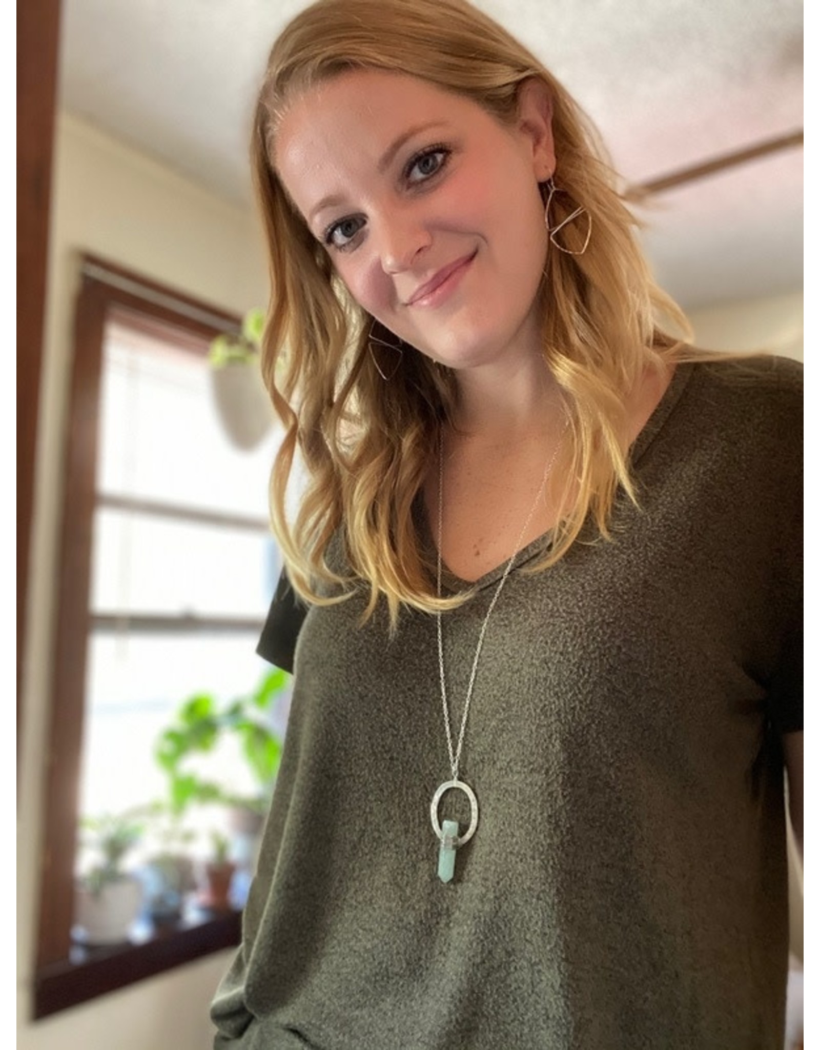 Trade roots Luminary Pendant Jade Necklace