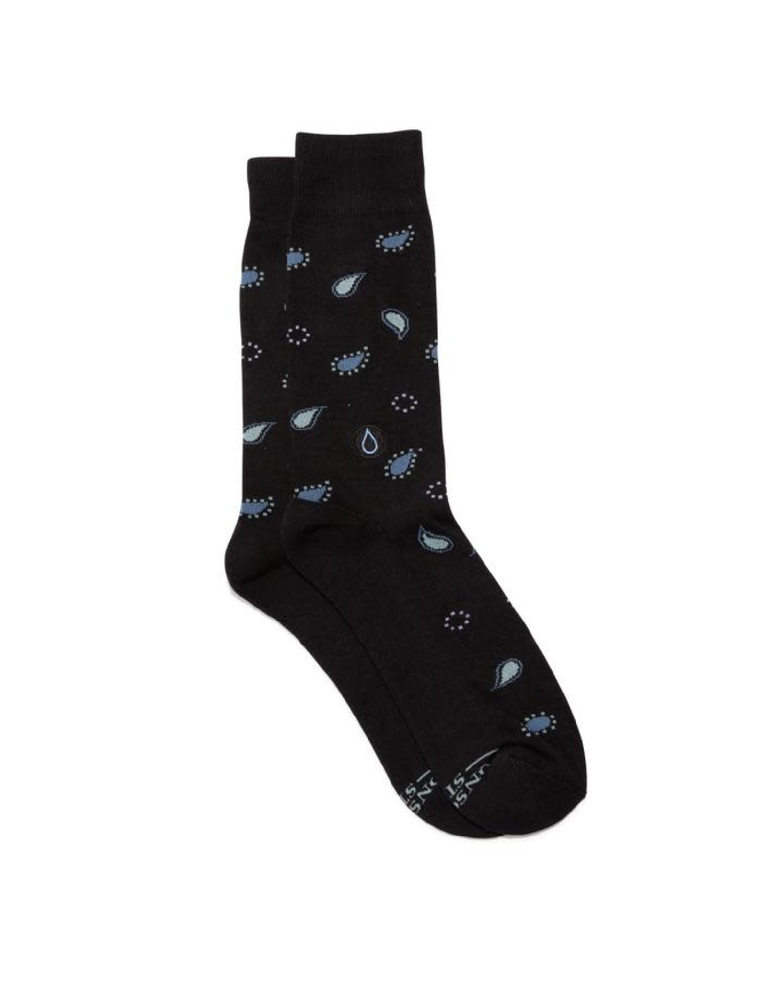 Socks that Give Water, Black w/ Water Drops