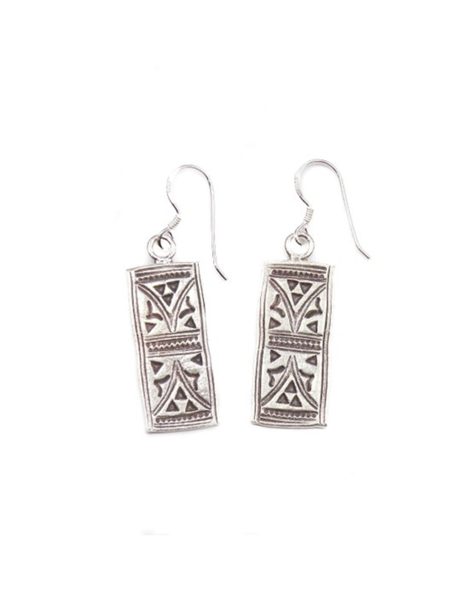 Trade roots Stamped Spirit Earrings,  Thailand