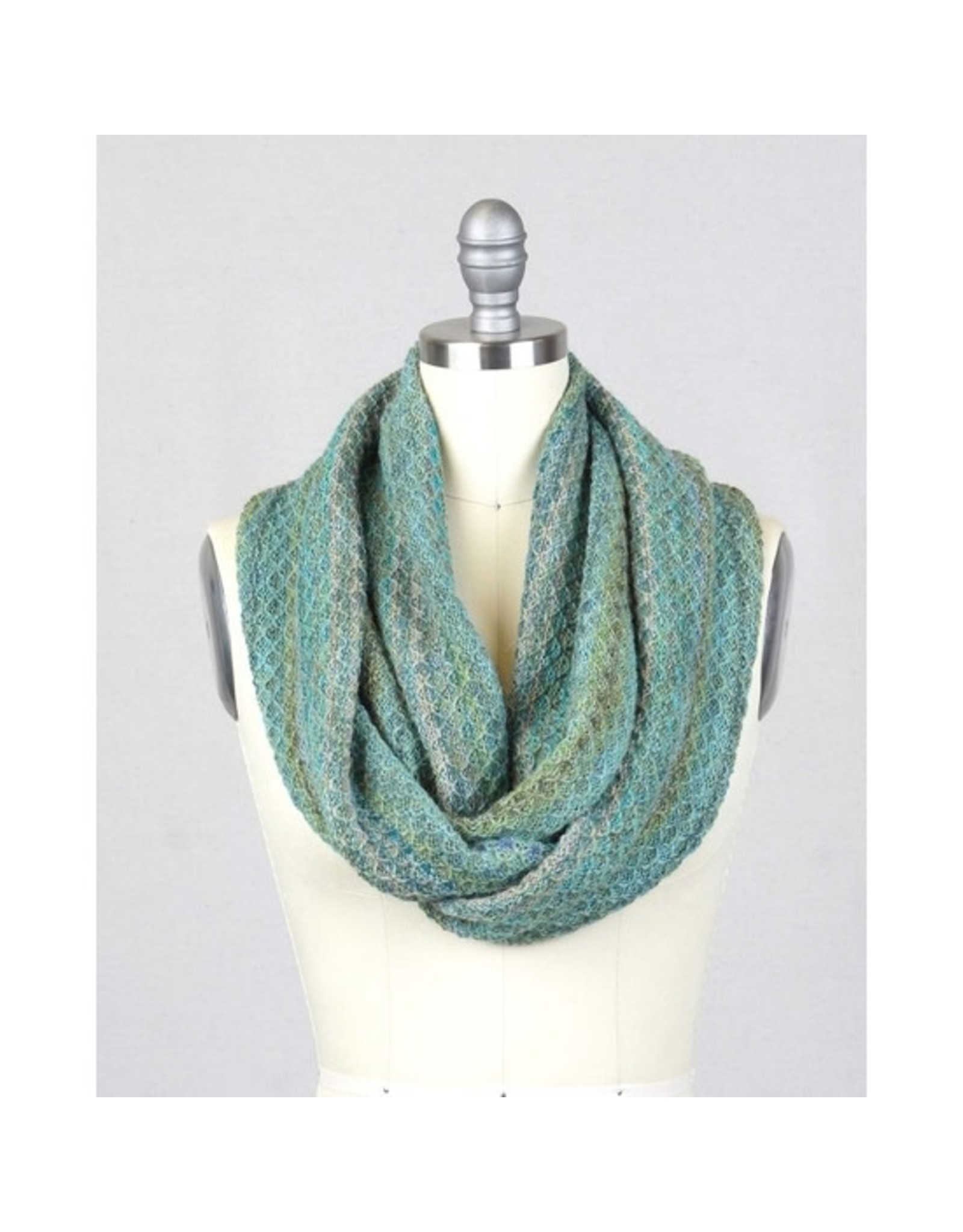 Trade roots Alpaca Infinity Scarf, Printed, Seaweed