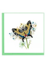 Trade roots Swallowtail Butterfly Quill Card