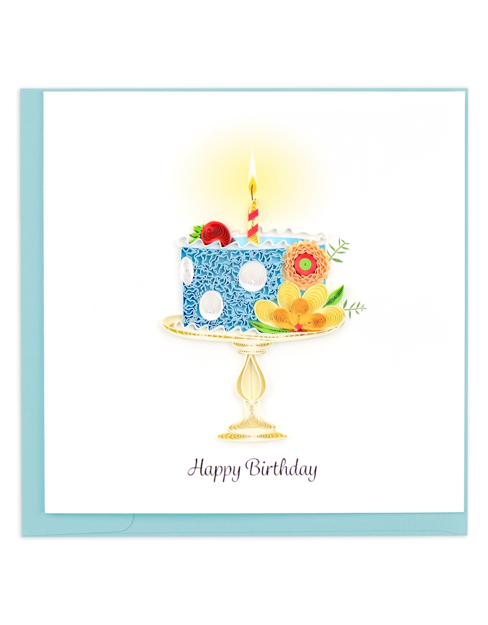 Trade roots Whimsical Birthday Cake Quilled Card