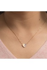 Trade roots Give Hope Locket Mother of Pearl Gold