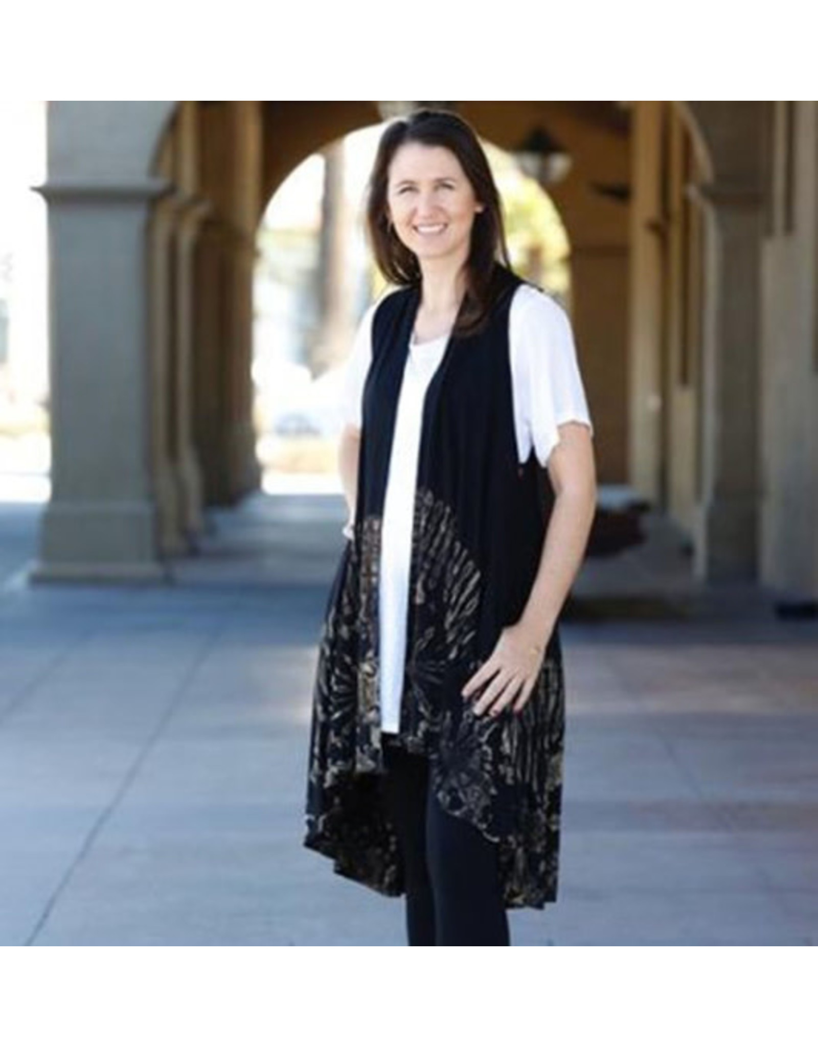 Trade roots Long Tie Dye Vest, Thailand