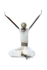 Trade roots Stone and Metal Yogi Sculpture (Outstretched Arms) , Zimbabwe