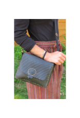 Recycled Small Stitched Rubber Shoulder Bag, Nepal