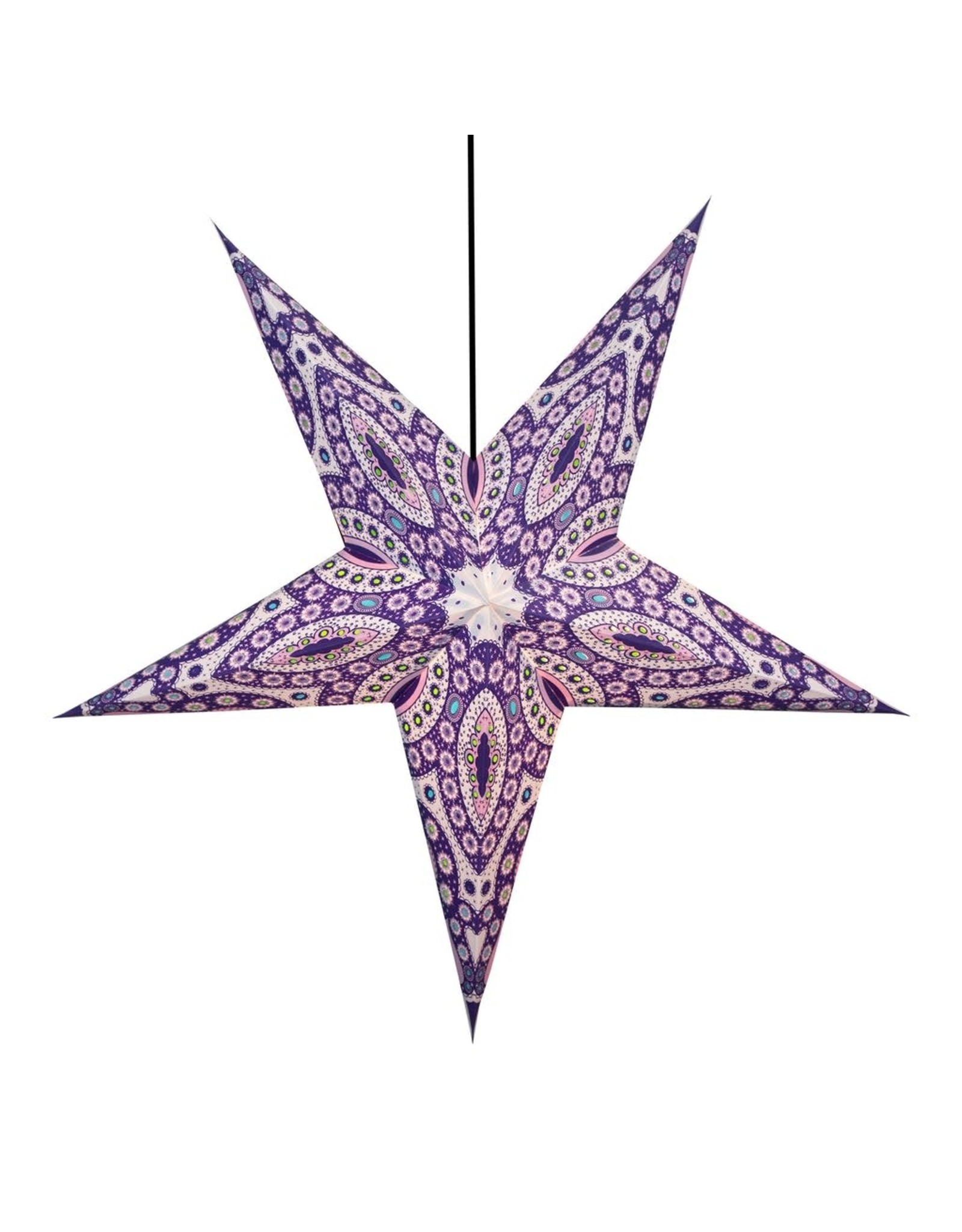 Trade roots Om Paper Star Lantern - India