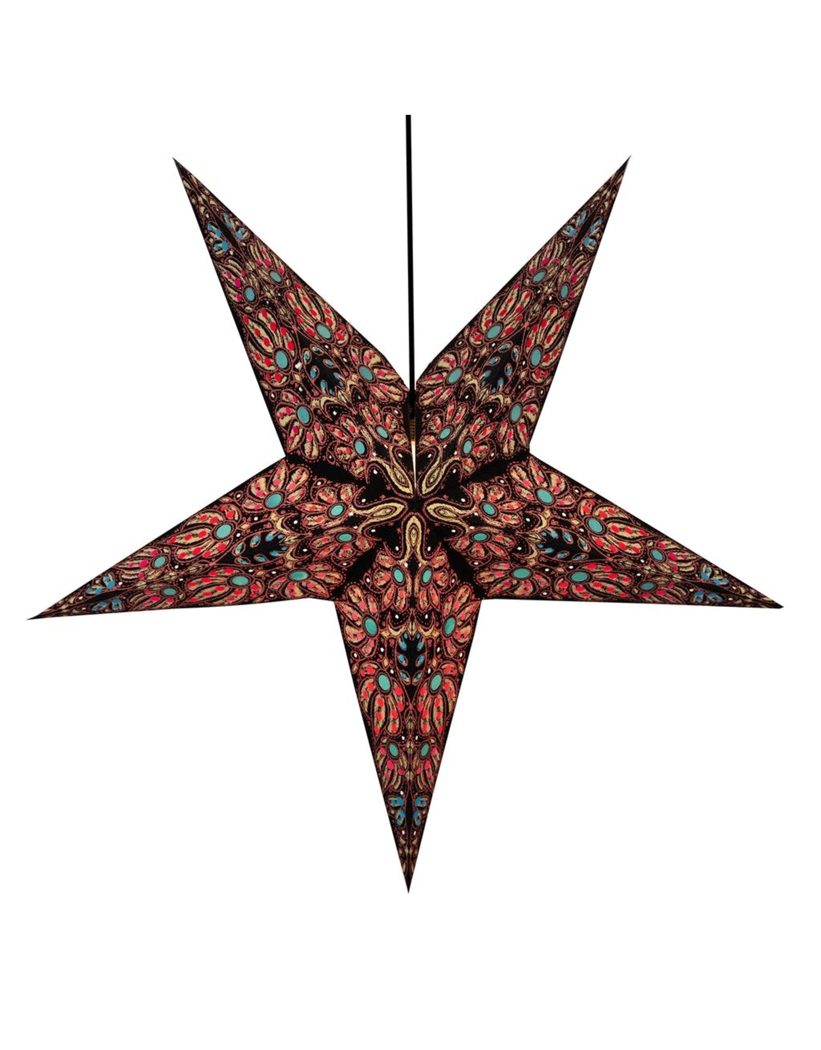 Trade roots Om Paper Star Lantern - India