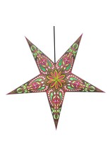 Trade roots Om Paper Star Lantern - India