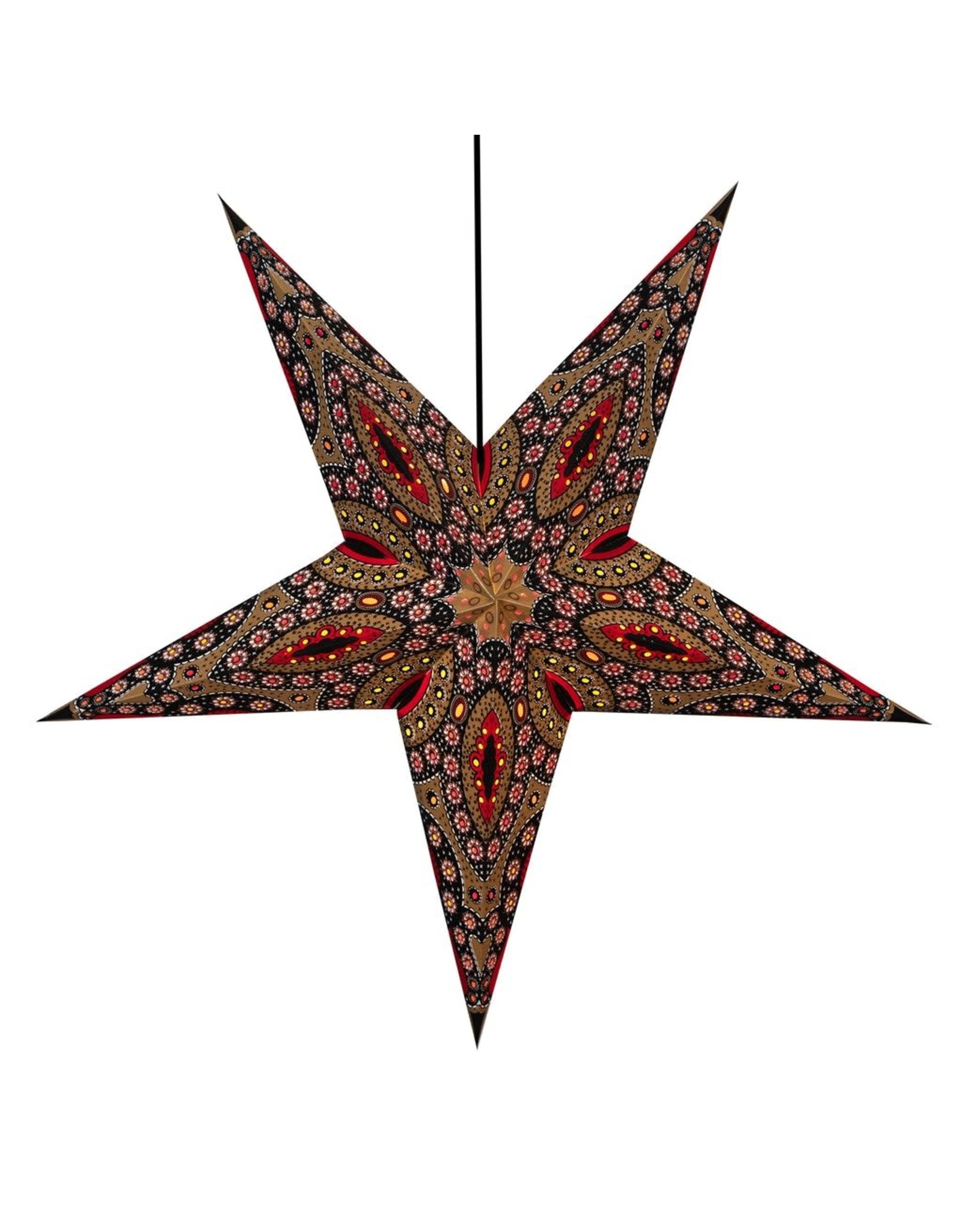 Trade roots Om Paper Star Lantern - India