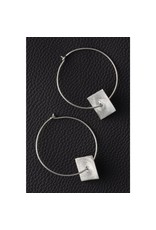 Trade roots Silver Geometric Earrings, India
