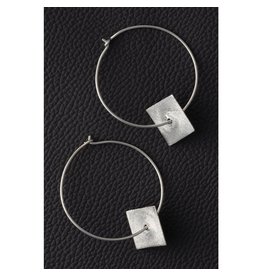 Trade roots Silver Geometric Earrings, India