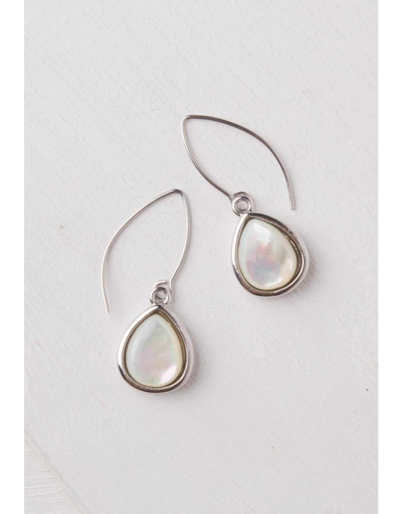 Charity Silver Mother of Pearl Earrings, Asia