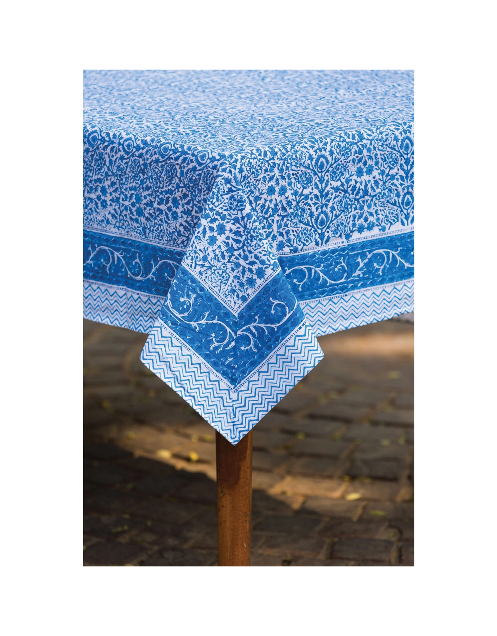 Trade roots Blue Vine Table Cloth, 60 x 90