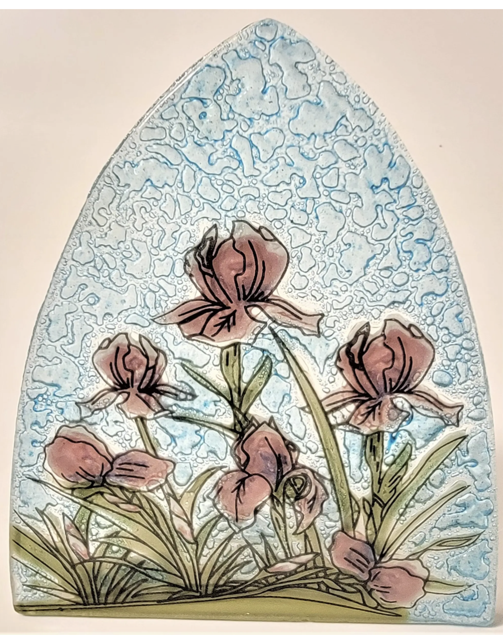 Trade roots Hand Blown Glass Nightlight Iris, Ecuador