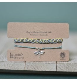 Trade roots Change Bracelet Set, Dragonfly, Guatemala