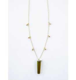 Trade roots Kendall Necklace, Green, India