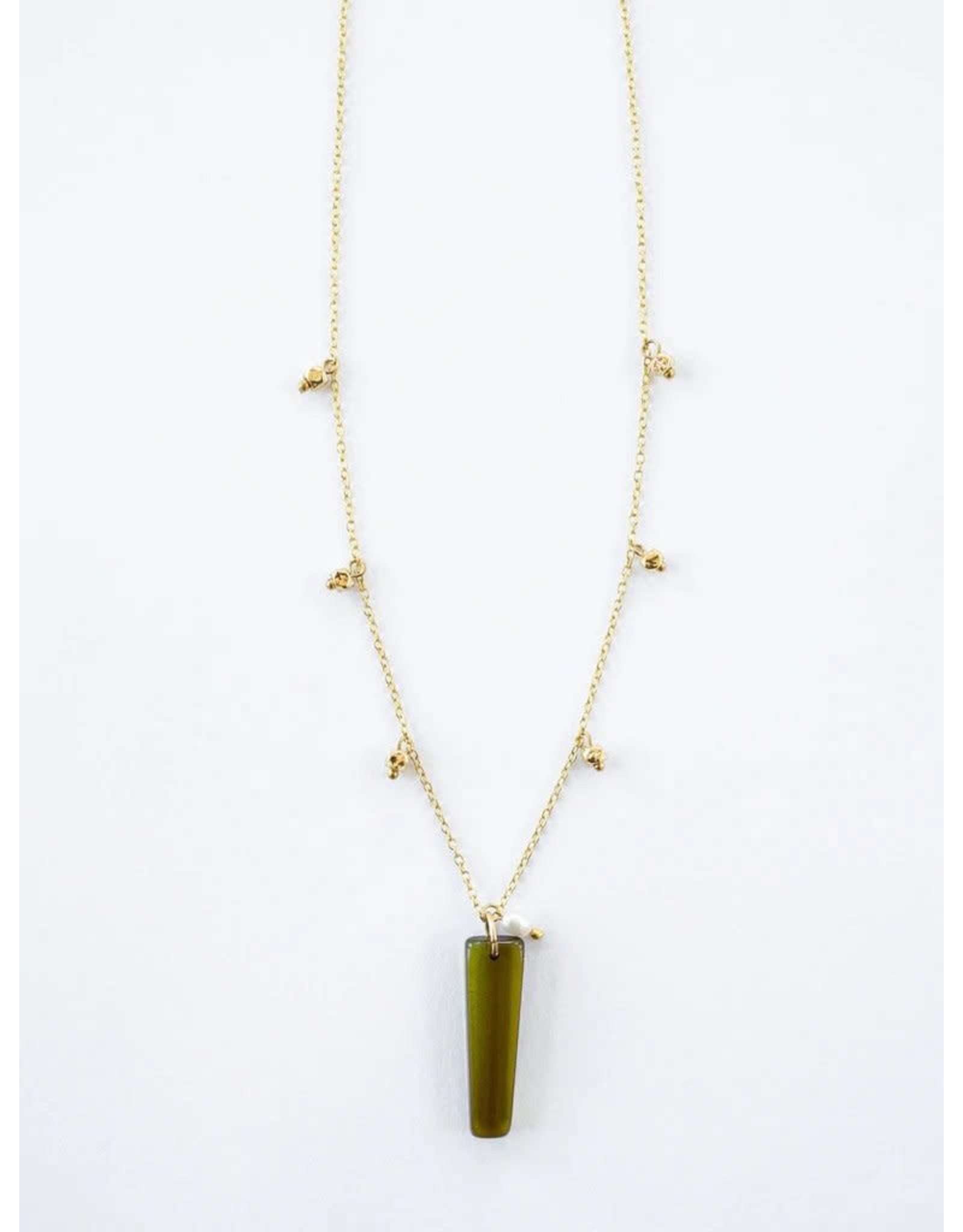 Trade roots Kendall Necklace, Green, India