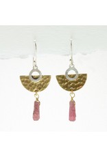Trade roots Tourmaline Focus, SS Earrings, Nepal